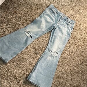 American Eagle Outfitters Light Blue Flare Jeans